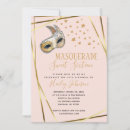 Search for pink masquerade party invitations Sparkle