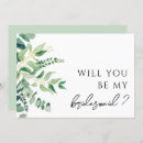 Recherche de green bridesmaid cards Verdure