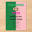 Search for touchdowns or tutus invitations Sports