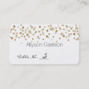 Search for gold confetti place cards Chic