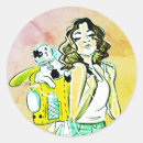 Search for cat woman stickers Pet