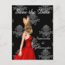 Search for red and black masquerade party invitations Girly