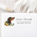 Recherche de dachshund dog étiquettes adresse retour Animal