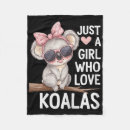 Search for koala blankets Girl