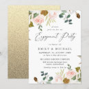 Search for gold glitter engagement party invitations Watercolor