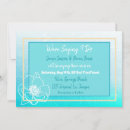 Search for turquoise flowers wedding invitations Blue
