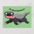 Search for funny badger postcards Badass