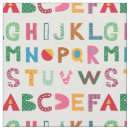 Search for alphabet fabric Nursery