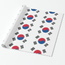Recherche de corée papier cadeau Drapeau