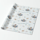 Search for plane wrapping paper Boy baby shower