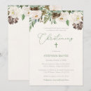 Search for rustic christening invitations Watercolor