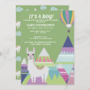 Search for green baby boy shower invitations Hot air balloon