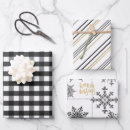 Search for black and white check wrapping paper Gold