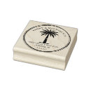Search for palm trees rubber stamps Return address