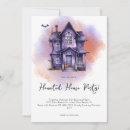 Search for modern halloween invitations Haunted house party