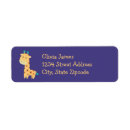 Search for giraffe return address labels Safari animals