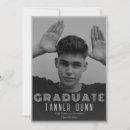 Search for retro graduation announcement cards Trendy handwritten script typography