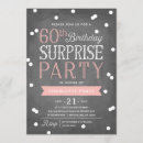 Search for confetti 60th birthday invitations Surprise party