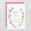 Search for wreath baby shower invitations Bohemian