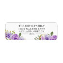 Search for purple floral return address labels Lilac