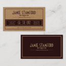 Search for old style business cards Retro