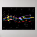 Search for colourful music notes posters Rainbow