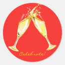 Search for champagne toast stickers Celebrate