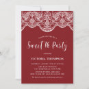 Search for red sweet 16 invitations Botanical