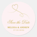 Search for pink and gold wedding stickers Blush