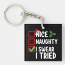 Search for swearing keychains Xmas