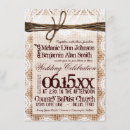 Recherche de burlap and lace wedding invitations Rustique