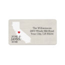 Search for state love return address labels Heart