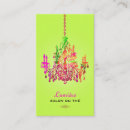 Search for chandelier business cards Pink