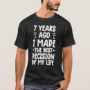 Search for 7 year anniversary tshirts Married