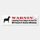 Search for warning bumper stickers Dog