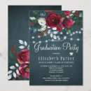 Search for string lights graduation invitations Chalkboard