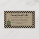 Search for candles business cards Rustic