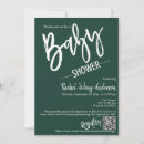 Search for emerald green baby shower invitations Modern