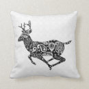 Recherche de cerf noir coussins Élégant