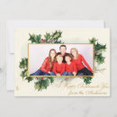 Search for happiness christmas cards Holly