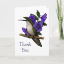 Search for hummingbird thank you cards Purple