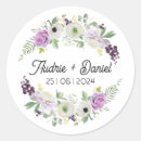 Search for floral save the date stickers Green