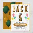 Search for 5th boy birthday invitations Cute