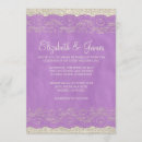 Search for lavender lace wedding invitations Country
