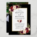 Recherche de black gold floral mariage invitations De photo