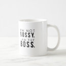 Search for i am the boss mugs Typography