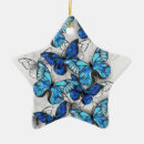 Recherche de papillon blanc ornements Bleu