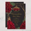 Recherche de red black quinceanera invitations Mis quince