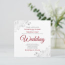 Search for red square invitations Red and white