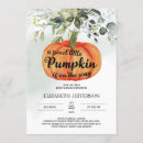 Search for little pumpkin baby shower invitations Eucalyptus